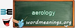 WordMeaning blackboard for aerology